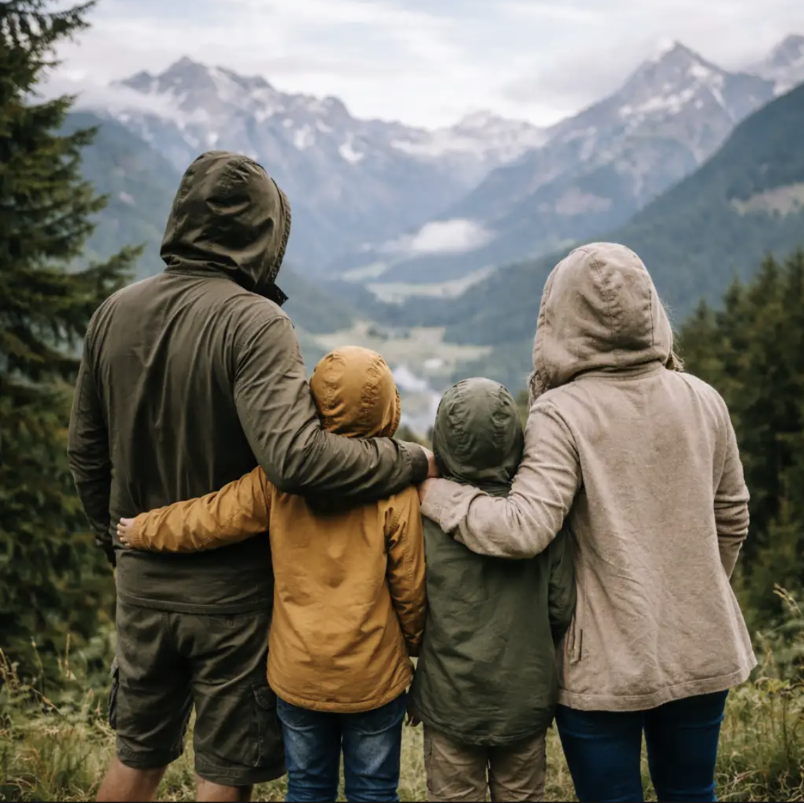 Our family enjoying the Moroccan mountains - the team behind Morocco Rooftent