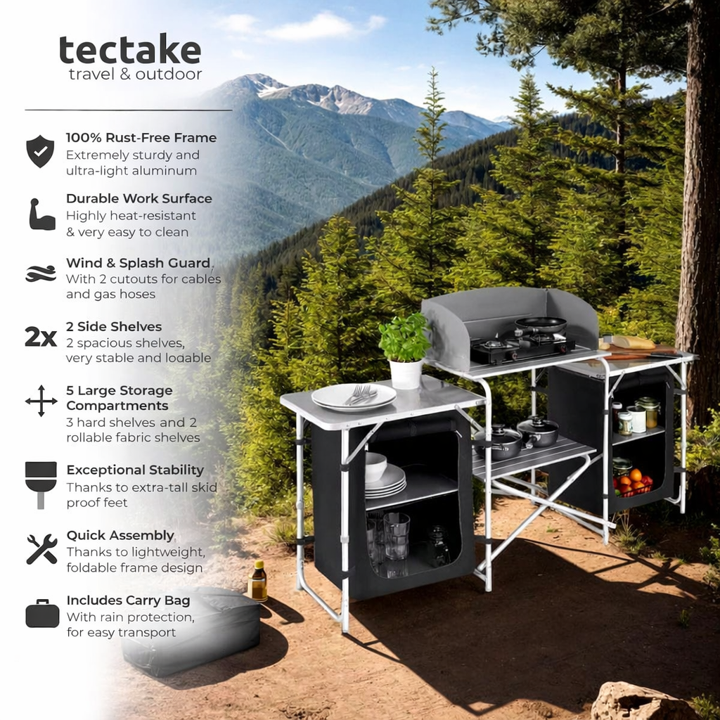 Portable camping kitchen