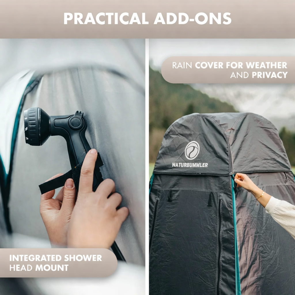 Shower and toilet privacy tent